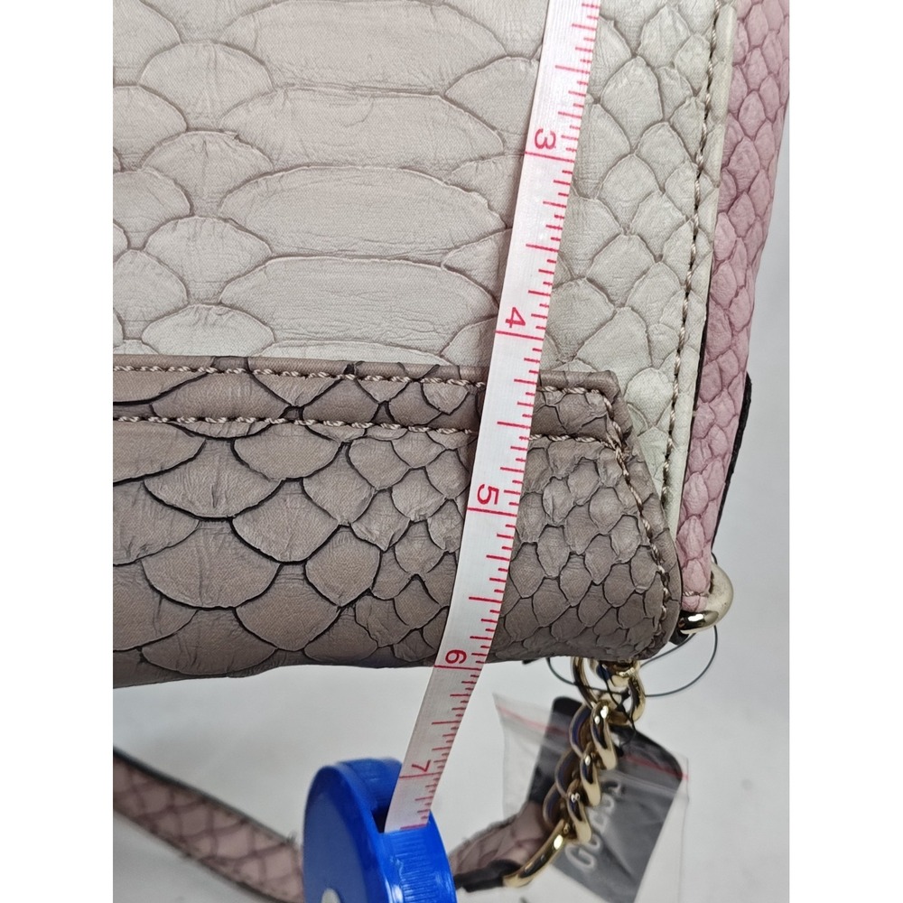 Guess Otilia Mini Rose Multi Faux Snakeskin Colorblock Crossbody Bag RH261896 NW - Picture 13 of 13